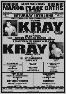 Ronnie & Reggie Kray Boxing Poster