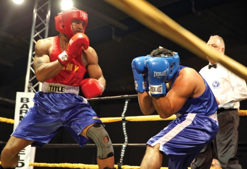 Military amateur boxing bout